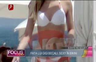 Fata lui Gigi Becali, sexy în bikini