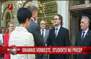 Iohannis vorbeste, studentii nu pricep