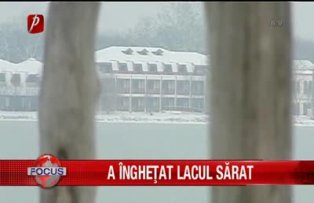 A inghetat lacul sarat