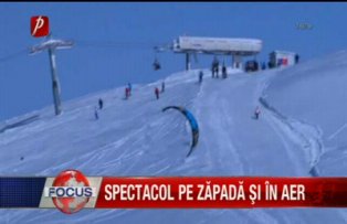 Spectacol pe zapada si in aer