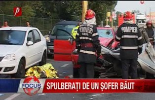 Spulberaţi de un şofer băut