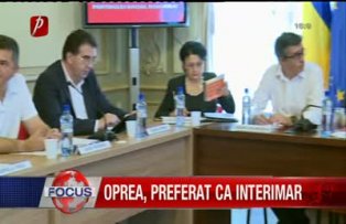 Oprea, preferat ca interimar