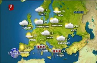 Prognoza meteo pentru luni, 2 mai