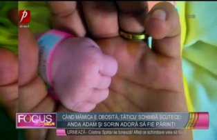 Anda Adam şi Sorin adoră să fie părinţi