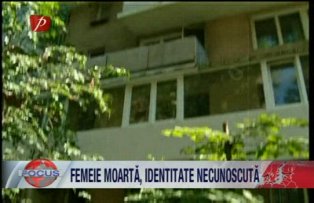 Femeie moarta, identitate necunoscuta
