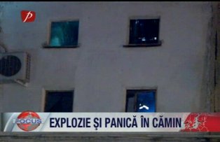 Explozie si panica in camin