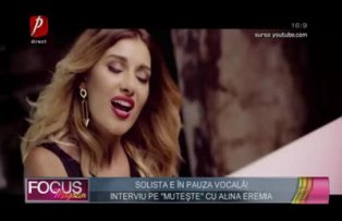 Interviu pe "muteşte" cu Alina Eremia! Solista e în pauză vocală!