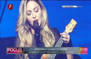 Madonna a clacat pe scenă!