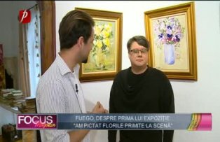 Fuego despre prima lui expozitie: "Am pictat florile primite la scena"
