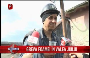 Greva foamei in valea Jiului