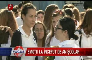 Emoţii la început de an şcolar