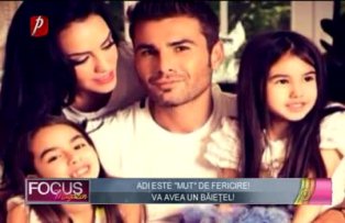 Adi este "mut" de fericire! Va avea un băieţel!