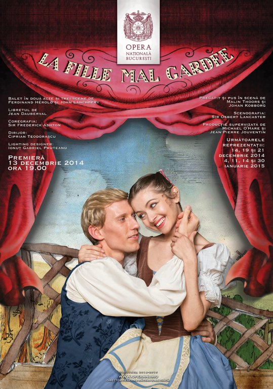 O noua premiera la Opera Nationala: LA FILLE MAL GARDÉE  ("Precauţiuni inutile")