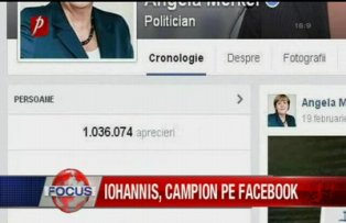 Iohannis campion pe Facebook
