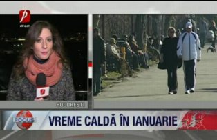 Vreme calda in Ianuarie