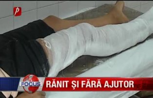 Rănit si fară ajutor