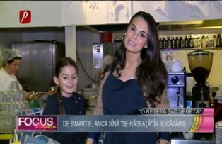 O reţetă şi-o vedetă: De 8 martie, Anca Sînă "se răsfaţă" în bucătărie