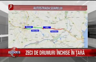 Zeci de drumuri inchise in tara