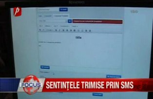 Sentinte trimise prin SMS