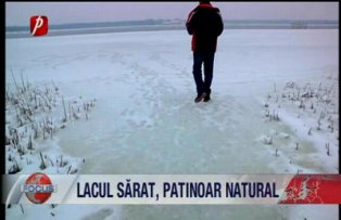 Lacul sarat patinoar natural