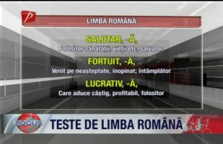Teste de limba Romana