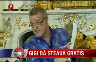 Gigi dă Steaua gratis