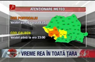 Vreme rea în toată ţara