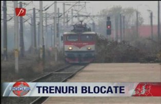Trenuri blocate
