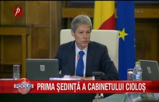 Prima sedinta a cabinetului Ciolos