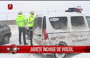Judete inchise de viscol