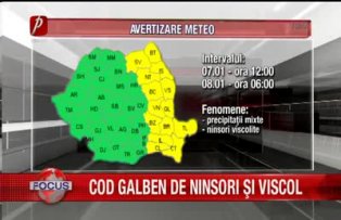 Cod galben de ninsori si viscol