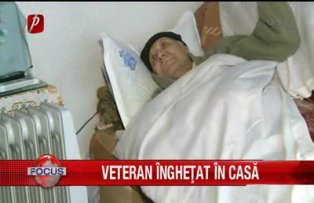 Veteran inghetat in casa