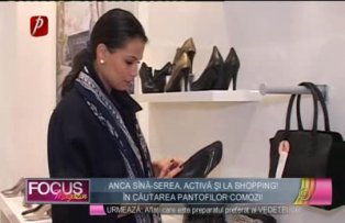 Anca Sînă-Serea, activă şi la shopping! În căutarea pantofilor comozi!