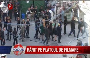 Ranit pe platoul de filmare
