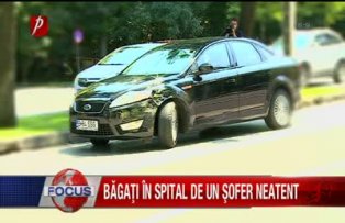 Bagati in spital de un sofer neatent