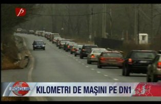 Kilometri de masini pe DN1