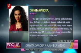 Doiniţa Oancea a ajuns la medic!