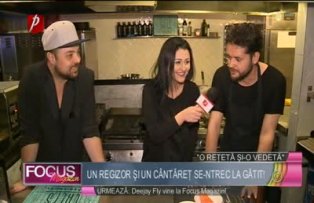O reţetă şi-o vedetă: Un regizor şi un cântăreţ se-ntrec la gătit!