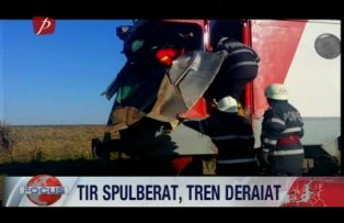 Tir spulberat, tren deraiat