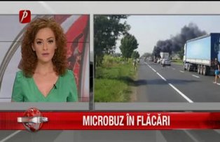 Microbuz in flacari