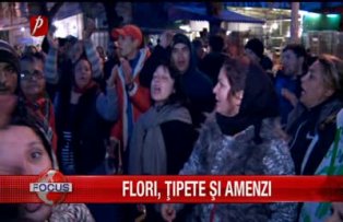 Flori, ţipete şi amenzi