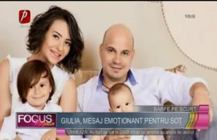 Giulia, mesaj emoţionant pentru soţ