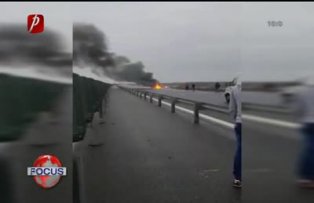 Flacari pe autostrada