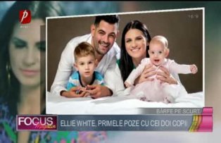 Ellie White, primele poze cu cei doi copii