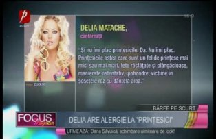 Delia are alergie la "prinţesici"