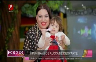 Îi pun banii de alocaţie deoparte!