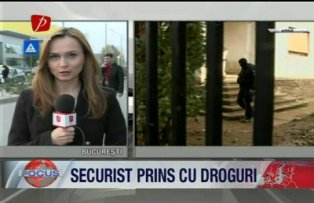 Securist prins cu droguri