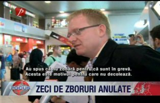 Zeci de zboruri anulate