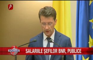 Salariile sefilor BNR, publice