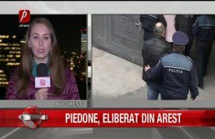 Piedone eliberat din arest